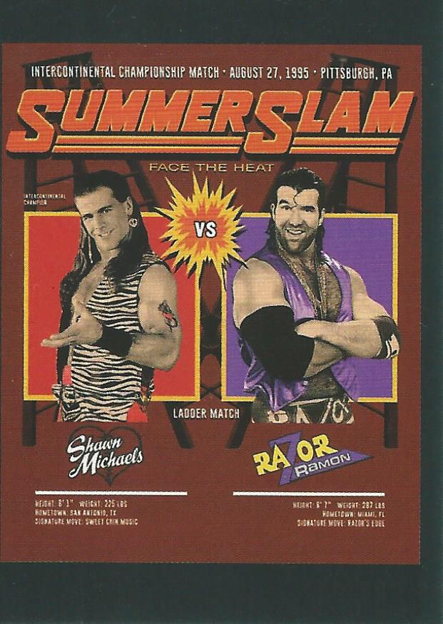 WWE Panini 2022 Sticker Collection Shawn Michaels vs Razor Ramon #316