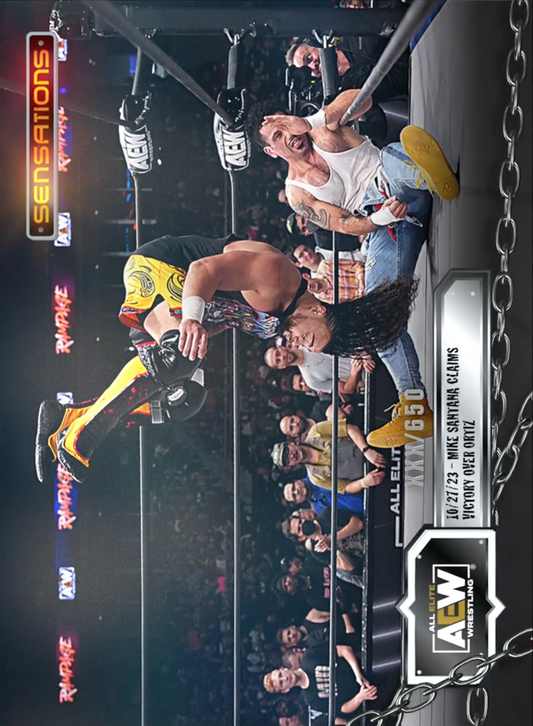 10/27/23 – Mike Santana – Mike Santana Claims Victory Over Ortiz trading card PW Catalog