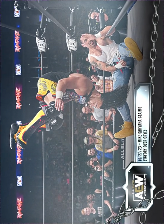 10/27/23 – Mike Santana – Mike Santana Claims Victory Over Ortiz trading card PW Catalog
