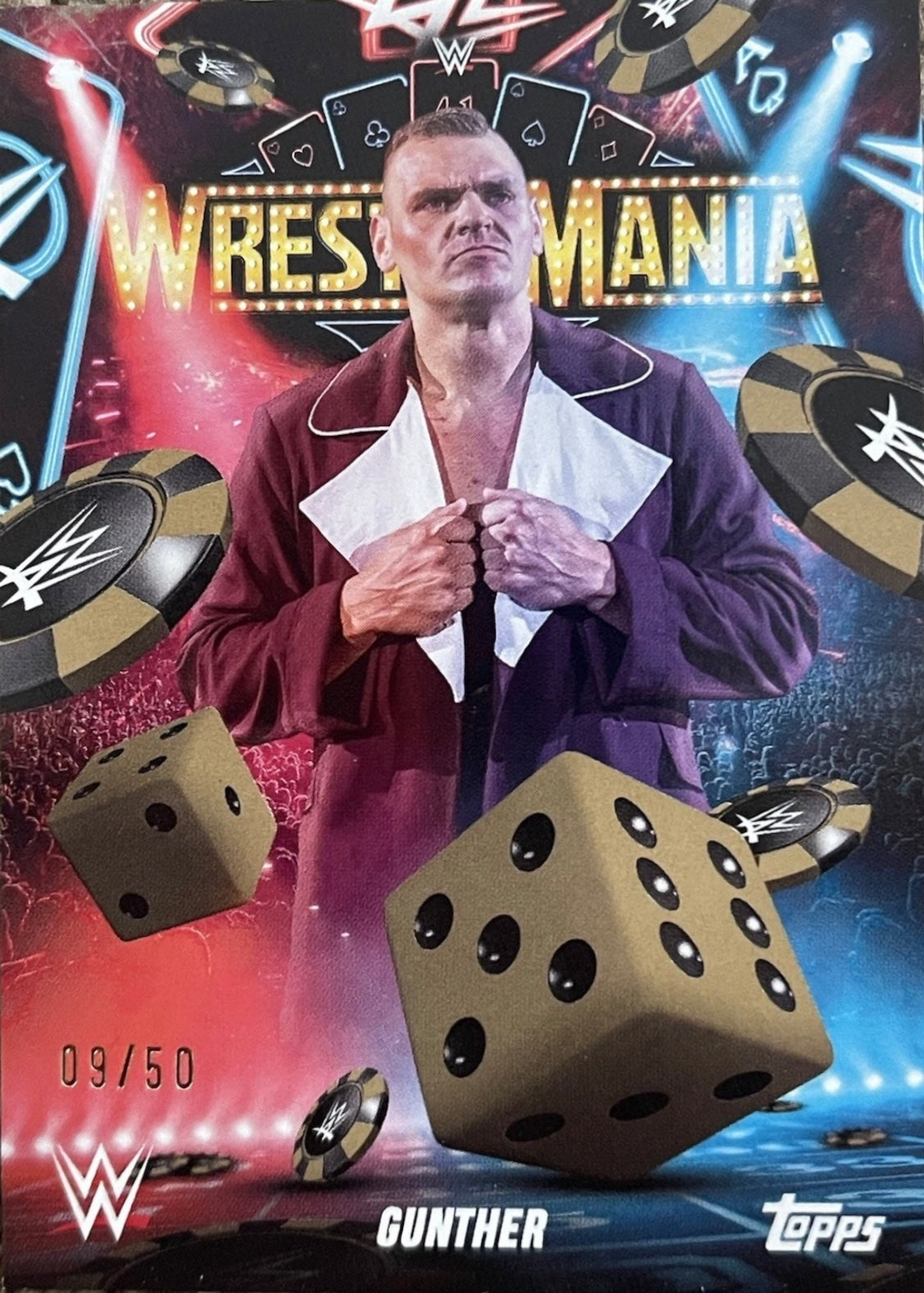 Gunther trading card PW Catalog