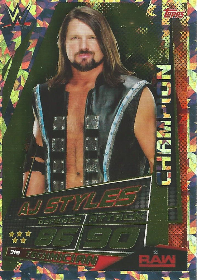WWE Topps Slam Attax Universe 2019 AJ Styles #319