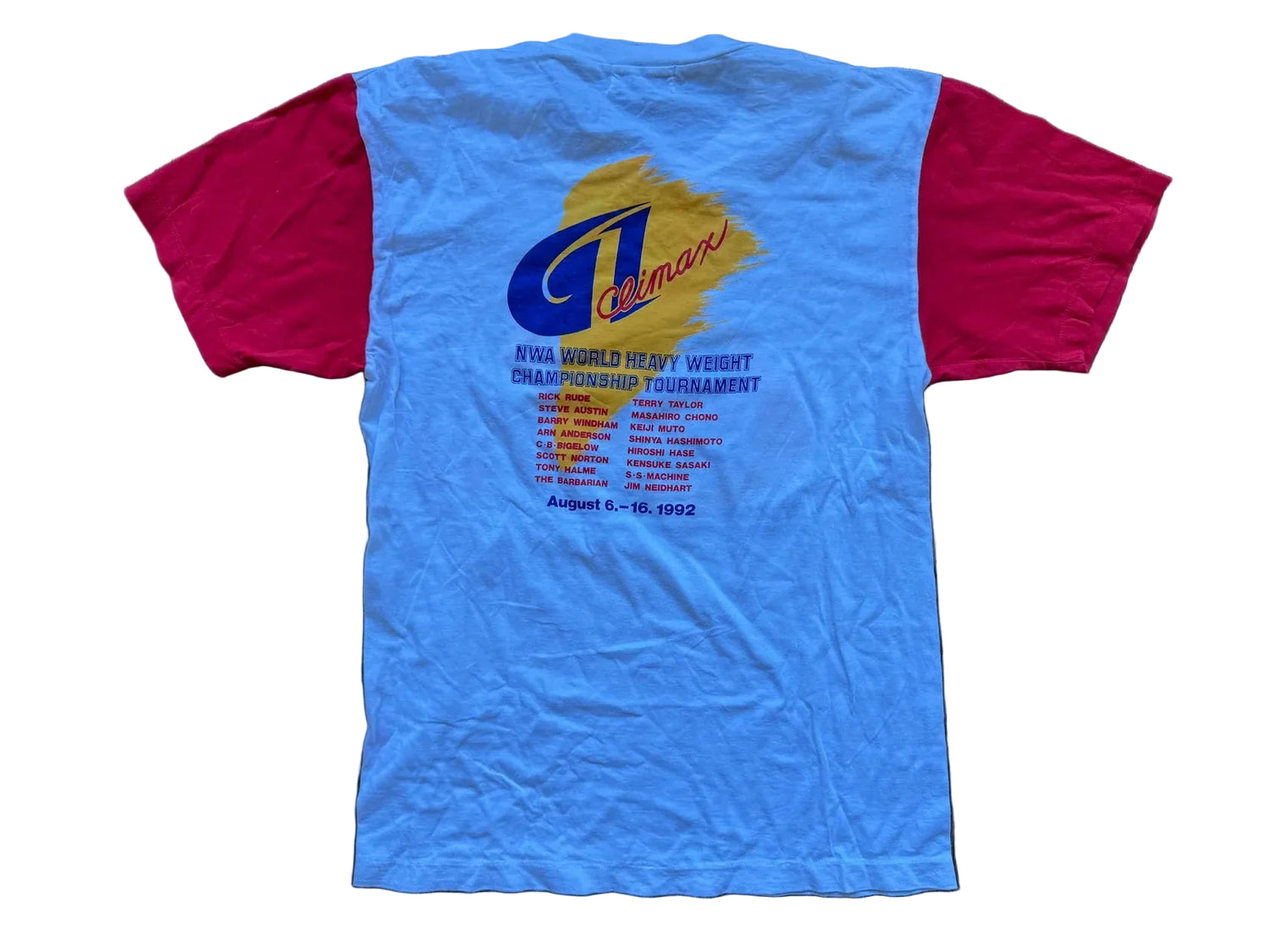 1992 NWA NJPW G1 Climax T-Shirt Pwcatalog