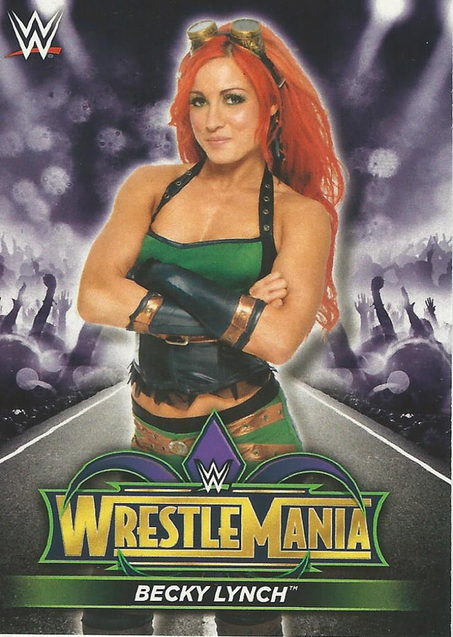 WWE Topps Road to Wrestlemania 2018 Becky Lynch R31 trading card PW Catalog