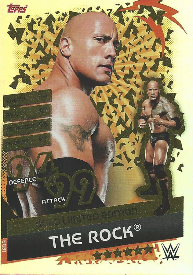 WWE Topps Slam Attax Reloaded 2020 The Rock LEDA trading card PW Catalog