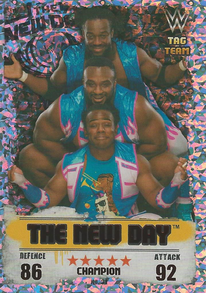 WWE Topps Slam Attax Takeover 2016 New Day Red Champion #31