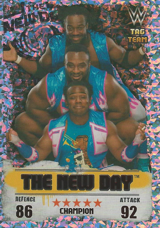 WWE Topps Slam Attax Takeover 2016 New Day Red Champion #31
