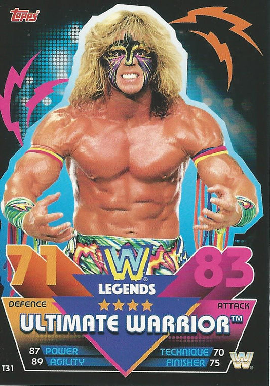 WWE Topps Slam Attax Reloaded 2020 Ultimate Warrior T31 trading card PW Catalog