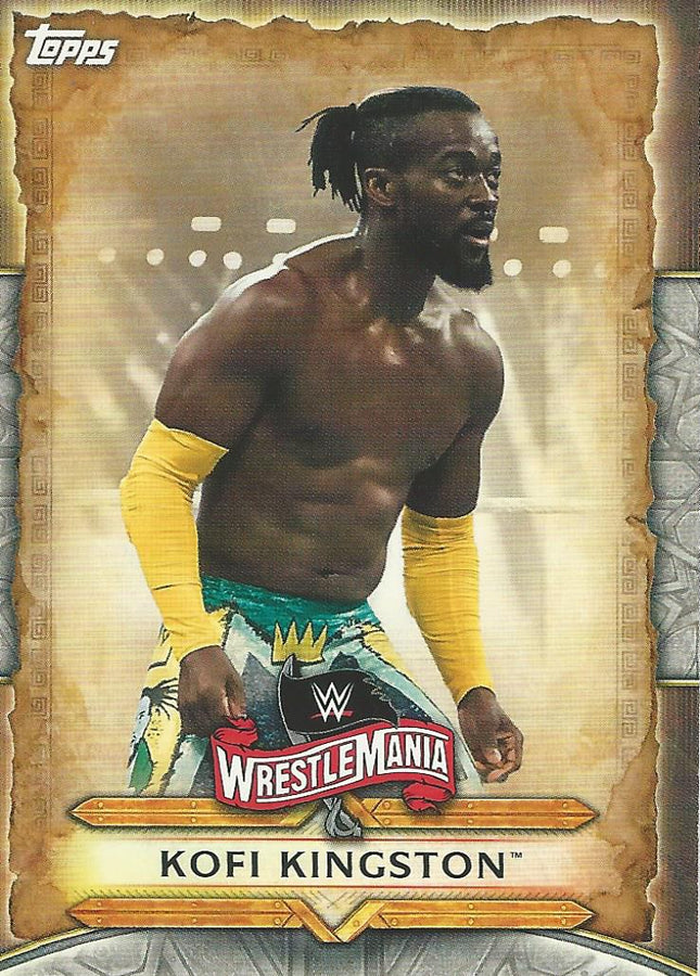 WWE Topps Road to Wrestlemania 2020 Kofi Kingston WM-31 trading card PW Catalog
