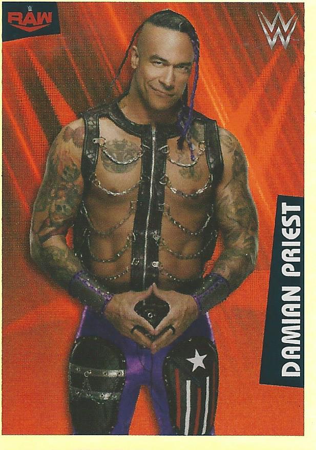 WWE Panini 2022 Sticker Collection Damian Priest Foil #31
