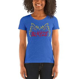 Alundra Blayze "Flames" Women's Tri-Blend T-shirt T-Shirt PW Catalog