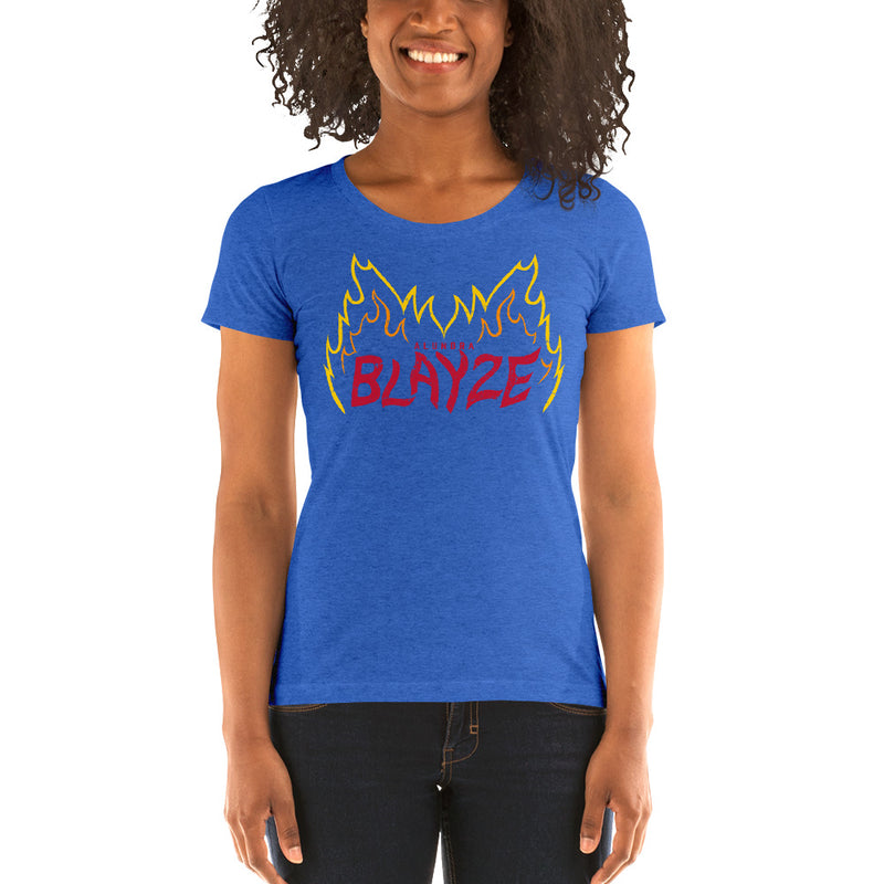 Alundra Blayze "Flames" Women's Tri-Blend T-shirt T-Shirt PW Catalog