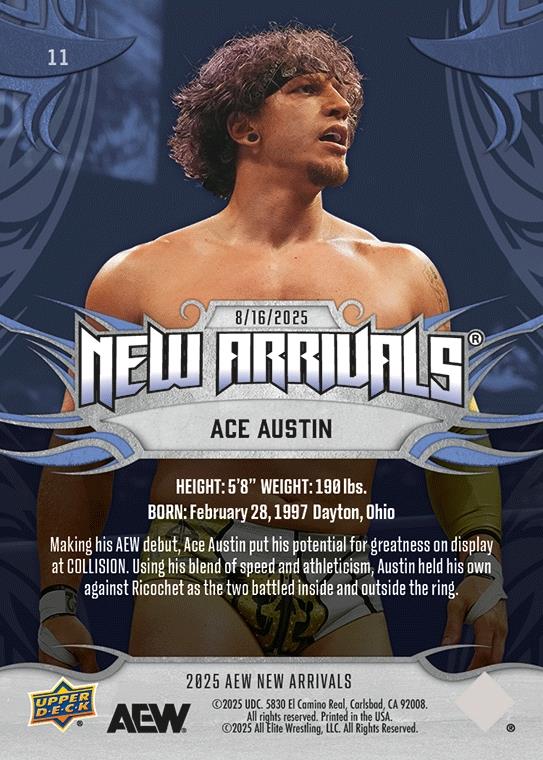 ACE Austin trading card PW Catalog
