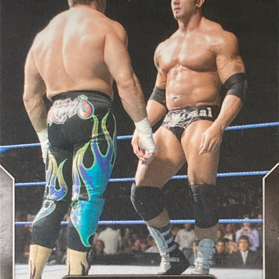 NO Mercy – October 9, 2005 Batista DEF. Eddie Guerrero to Retain the World Heavyweight Championship trading card PW Catalog