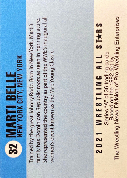 Marti Belle trading card PW Catalog