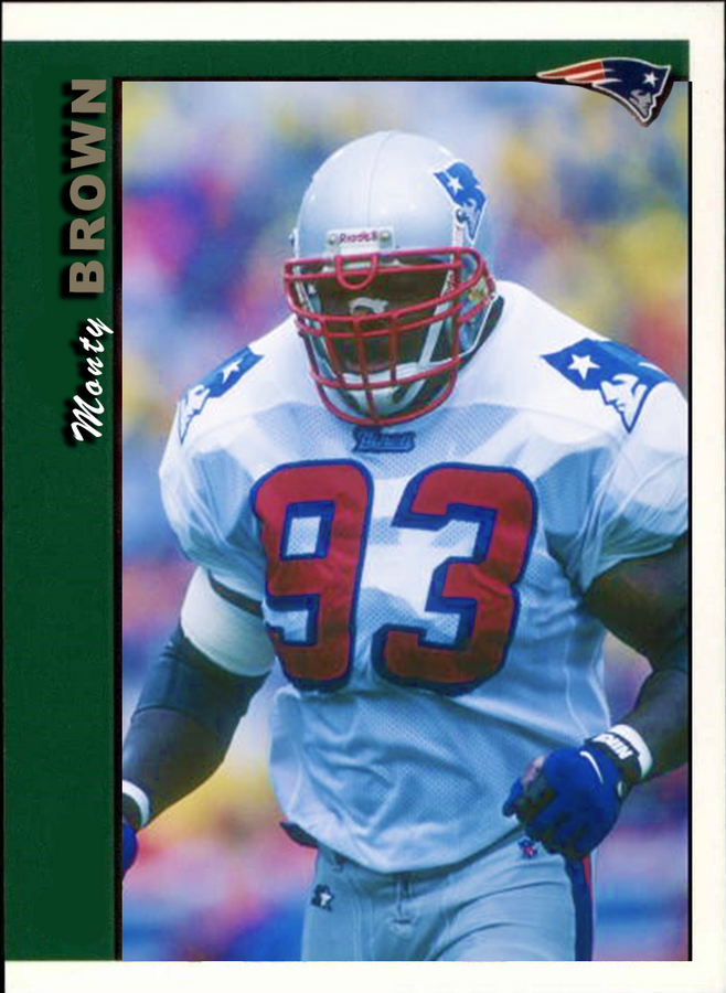 Monty Brown – New England Patriots trading card PW Catalog