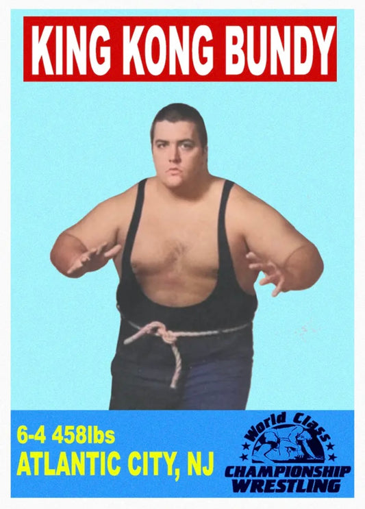 King Kong Bundy trading card PW Catalog