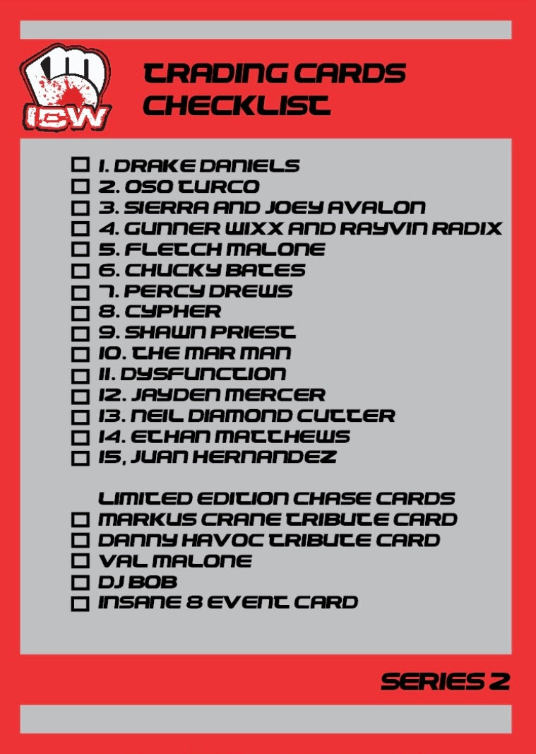 Trading Cards Checklist