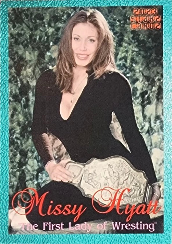 Missy Hyatt “the First Lady of Wrestling” trading card PW Catalog