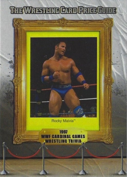 1997 WWF Cardinal Games Wrestling Trivia – Rocky Maivia trading card PW Catalog