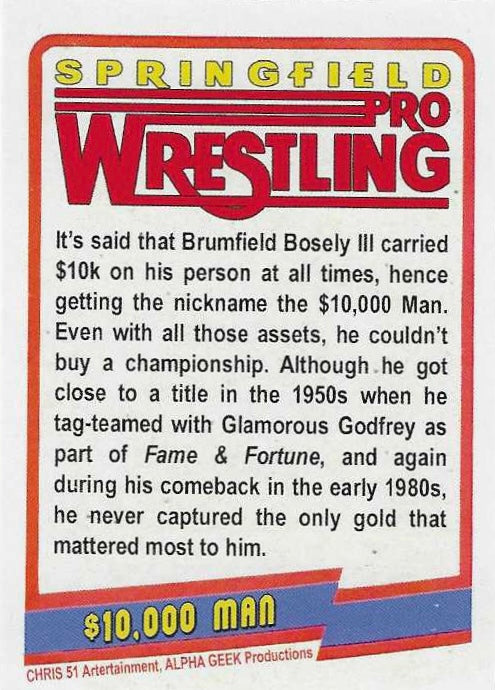$10,000 Man – USA trading card PW Catalog