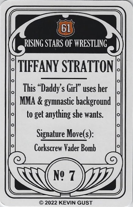 Tiffany Stratton trading card PW Catalog