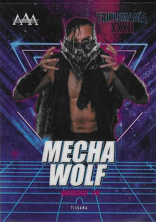 Mecha Wolf trading card PW Catalog