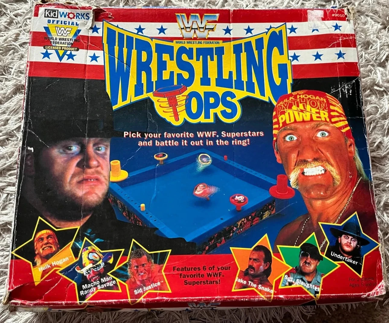 WWF Wrestling Tops Game 1991 Pressman