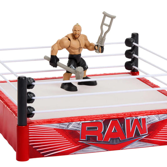 WWE Mattel Knuckle Crunchers Rebound Ring With Brock Lesnar - image 2