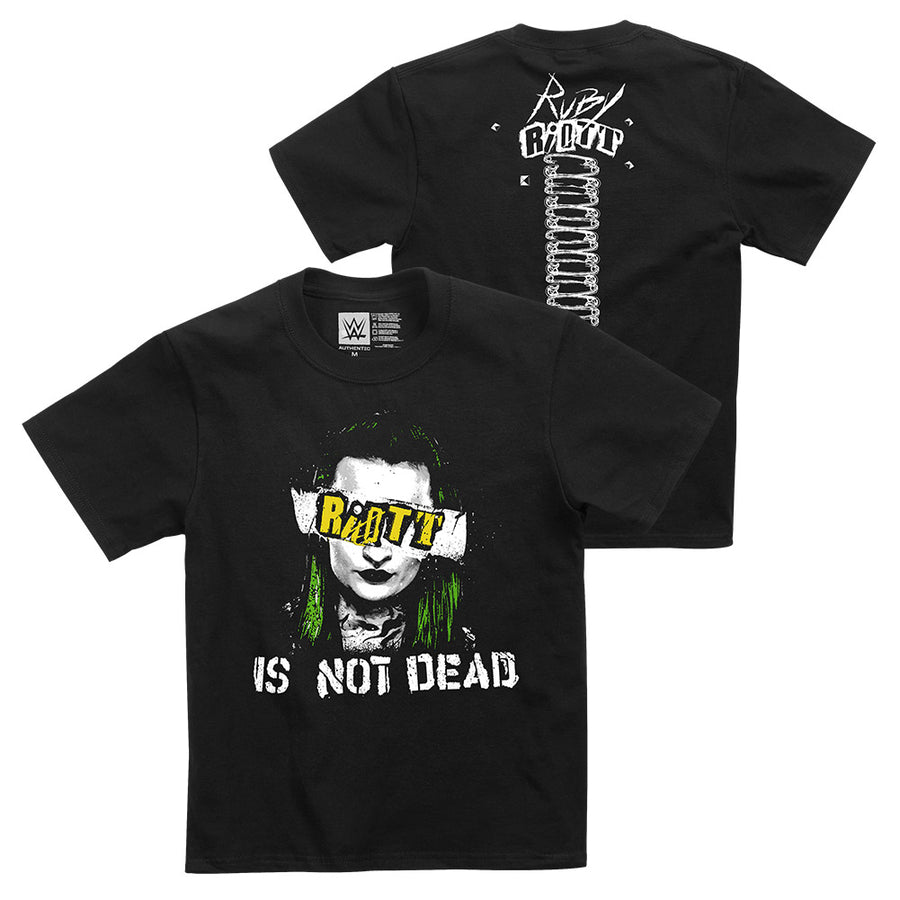Ruby Riott "Riott is Not Dead" Youth Authentic T-Shirt T-Shirt PW Catalog