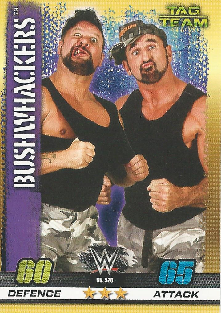 WWE Topps Slam Attax 10th Edition 2017 The Bushwhackers #326