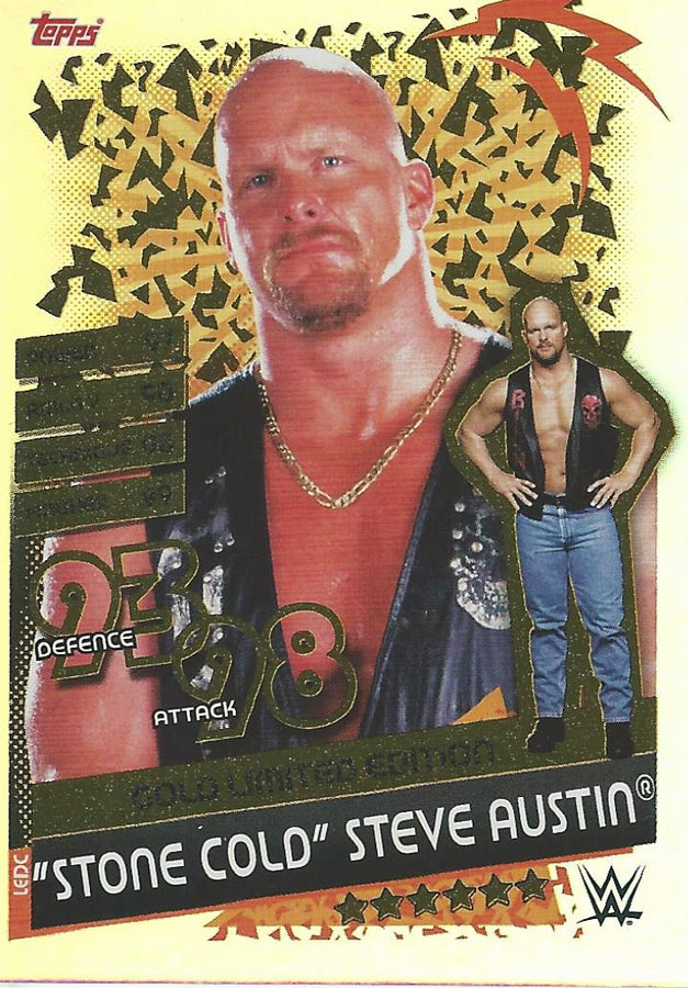 WWE Topps Slam Attax Reloaded 2020 Stone Cold Steve Austin LEDC trading card PW Catalog