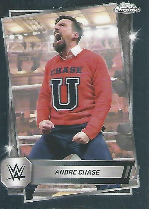 WWE Topps Chrome 2025 Trading Cards Andre Chase No.32 PW Catalog