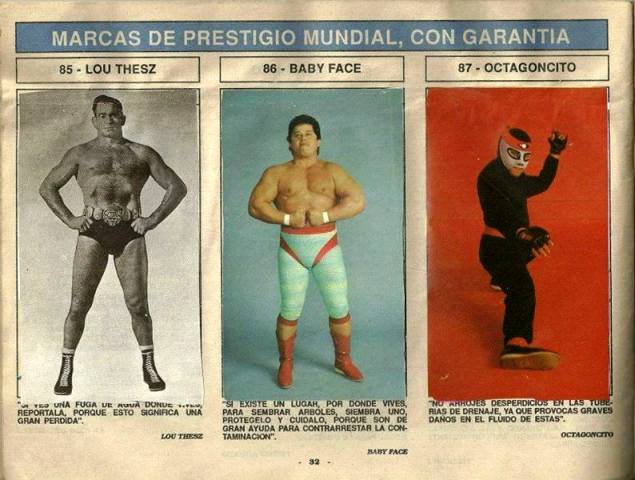 Super Album de Luchas Stickers Album 1991 From Mexico Stickers Album PW Catalog