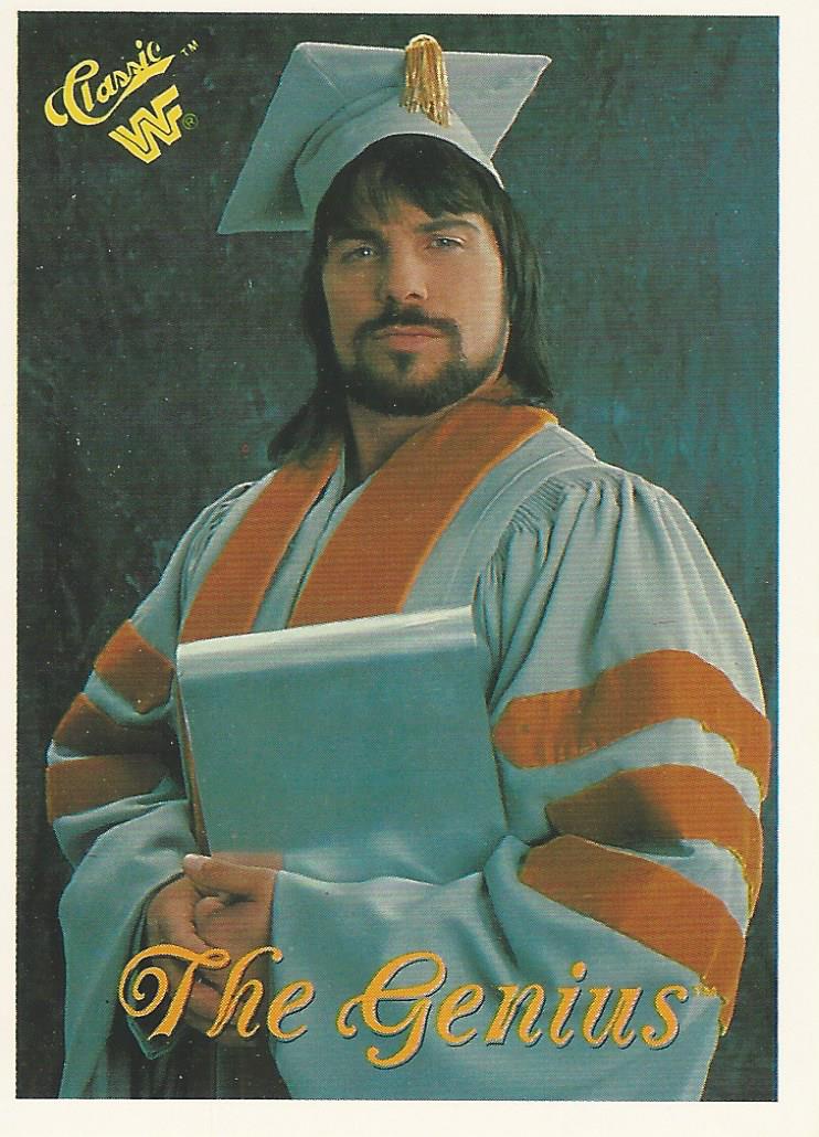 WWF Classic Trading Cards 1990 The Genius No.32 trading card PW Catalog