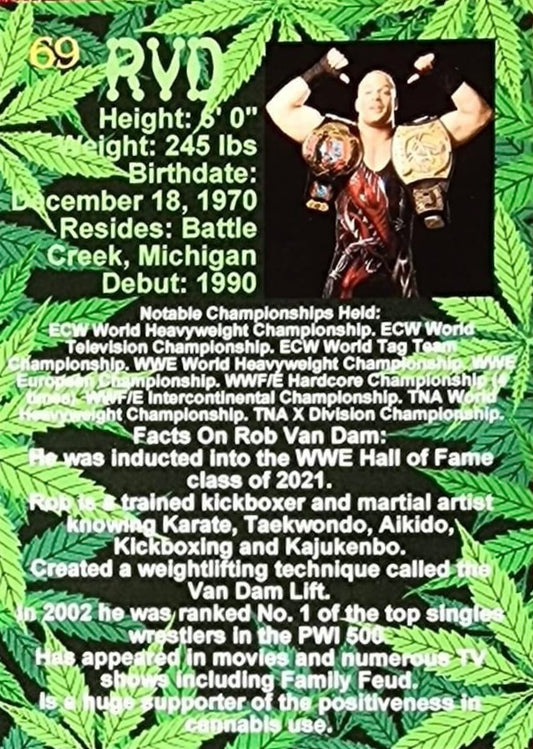 ROB VAN DAM “the 420 King” trading card PW Catalog