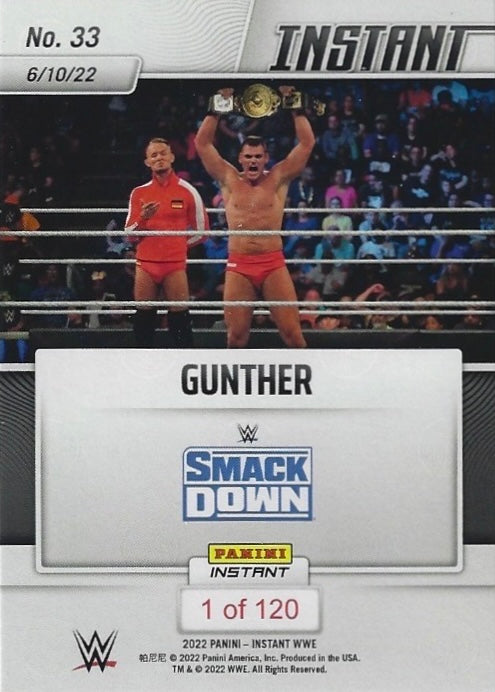 Gunther – and NEW… Intercontinental Champion