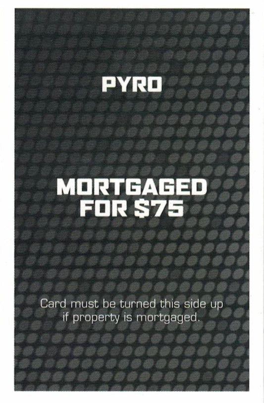 Pyro trading card PW Catalog