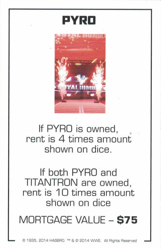 Pyro trading card PW Catalog