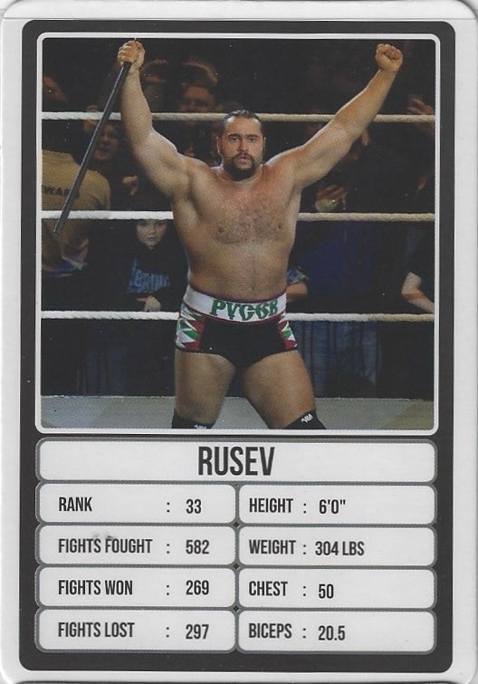 Rusev trading card PW Catalog