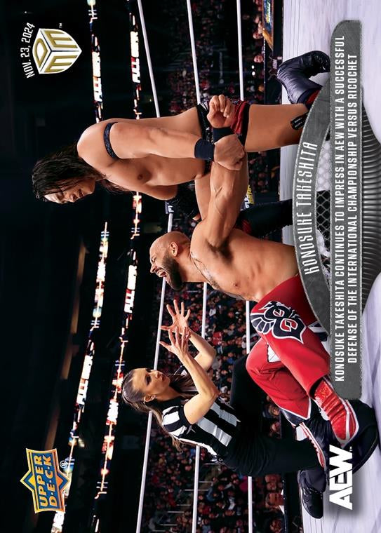 Konosuke Takeshita – Konosuke Takeshita Continues to Impress in AEW With a Successful Defense of the International Championship Versus Ricochet