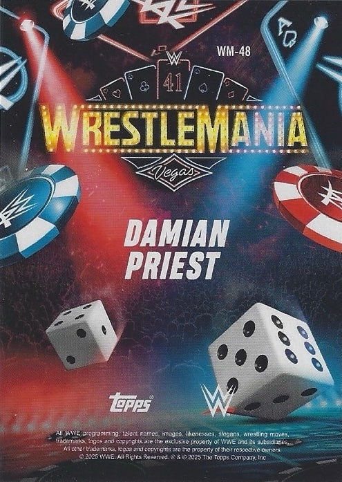 Damian Priest trading card PW Catalog