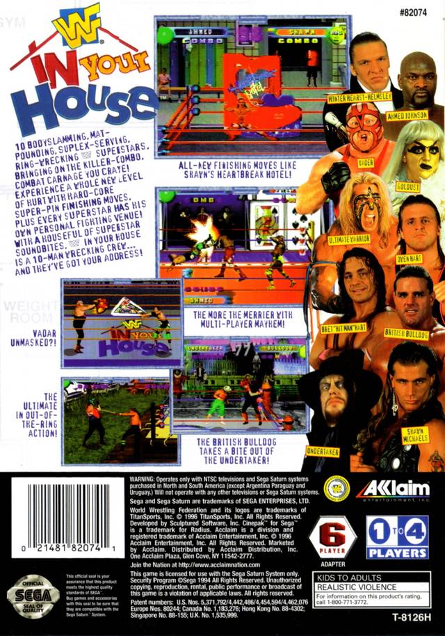 WWF In Your House [Sega Saturn] PWcatalog