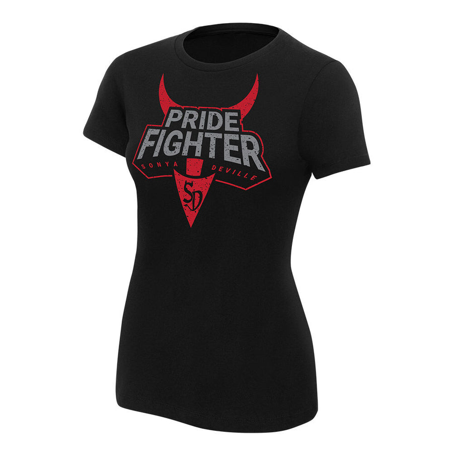 Sonya Deville "Pride Fighter" Women's Authentic T-Shirt 1