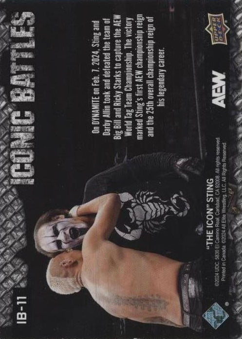 Iconic Battles – 2/7/24 – Sting Earned HIS 25th Career Championship at Dynamite