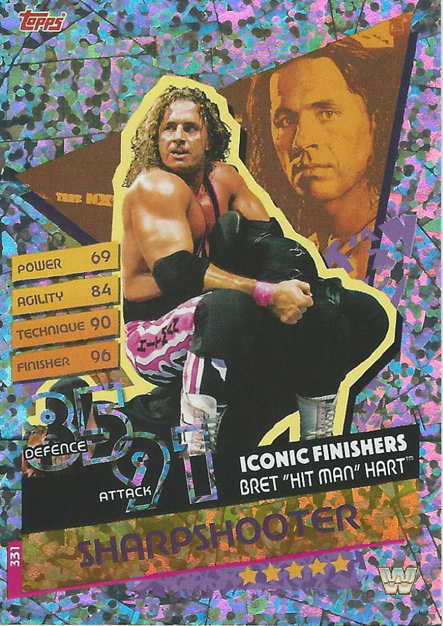 WWE Topps Slam Attax Reloaded 2020 Bret Hitman Hart #331