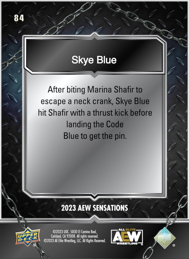 11/3/23 – Skye Blue – Skye Blue Defeats Marina Shafir