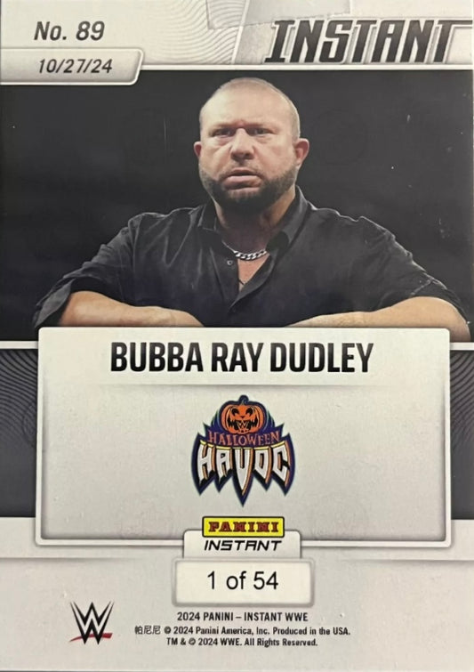 Bubba RAY Dudley – Bubba RAY Dudley Steps in and Clears Ring at Halloween Havoc trading card PW Catalog