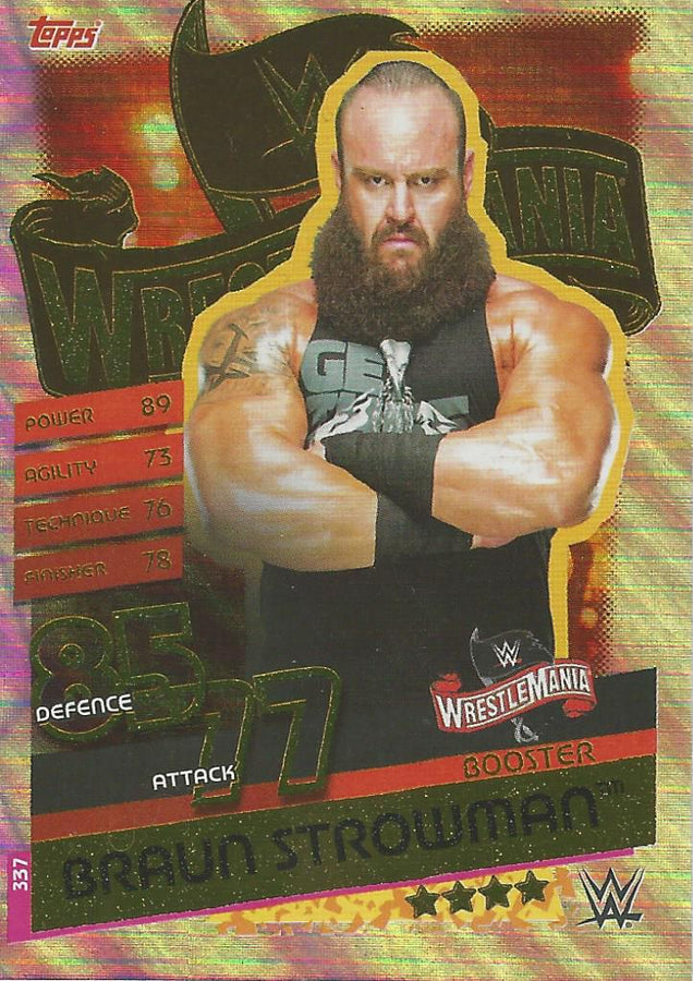 WWE Topps Slam Attax Reloaded 2020 Braun Strowman #337