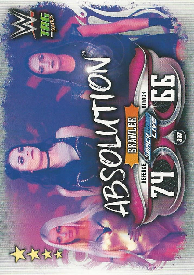 WWE Topps Slam Attax Live 2018 Absolution #337