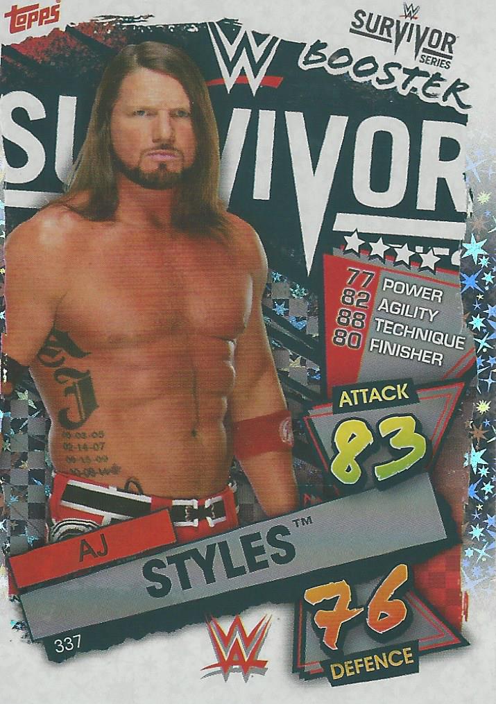 WWE Topps Slam Attax 2021 AJ Styles #337
